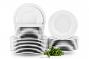 MUSCARI, https://konsimo.cz/kolekce/muscari/ Porcelánová jídelní souprava pro 12 osob 36 bílá bílý - obrázek