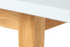 FRISK Bílý skandinávský rozkládací stůl bílá/přírodní dub - obrázek 9