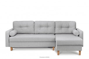 ERISO, https://konsimo.cz/kolekce/eriso/ Rohová sedací souprava do obývacího pokoje, šedá světle šedá - obrázek