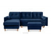 ERISO Rohová sedací souprava do obývacího pokoje, tmavě modrá námořnictvo - obrázek 11