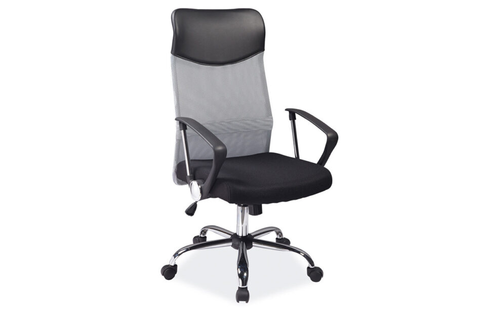 ZALUS Otočná židle šedá/černá - obrázek 0