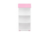PABIS Bílá knihovna pro holčičku bílá/růžová - obrázek 1