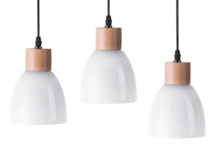 KARI, https://konsimo.cz/kolekce/kari/ Sada závěsných lamp 3 ks. bílý - obrázek