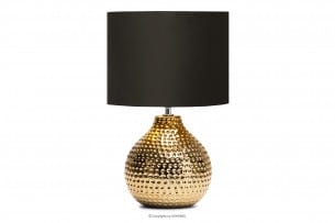 NIPER, https://konsimo.cz/kolekce/niper/ Elegantní lampa se zlatým podstavcem zlatá/černá - obrázek