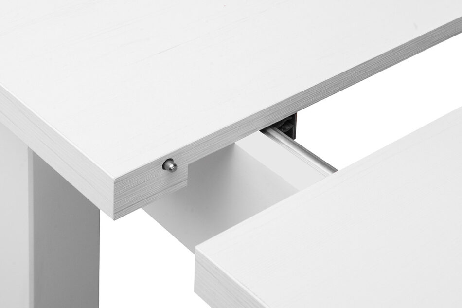 SILVA Rozkládací stůl do obývacího pokoje 120 cm bílý bílý - obrázek 4
