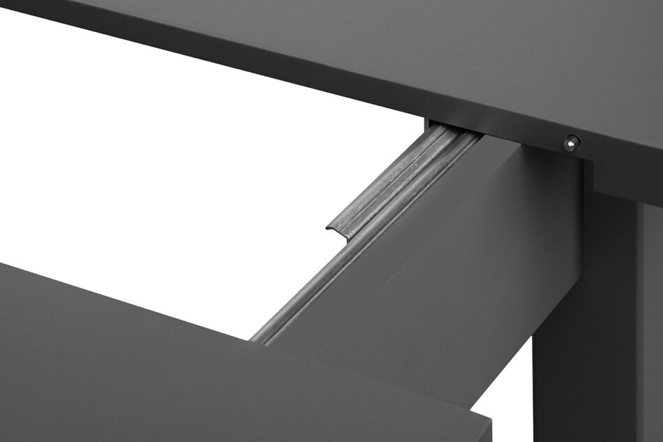 SALUTO Malý rozkládací stůl 80 cm šedý/bílý šedá - obrázek 4