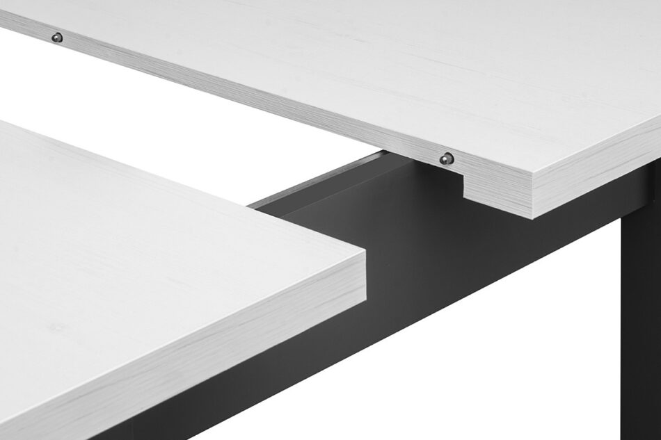 SALUTO Malý rozkládací stůl 80 cm šedý/bílý šedá / bílá - obrázek 4