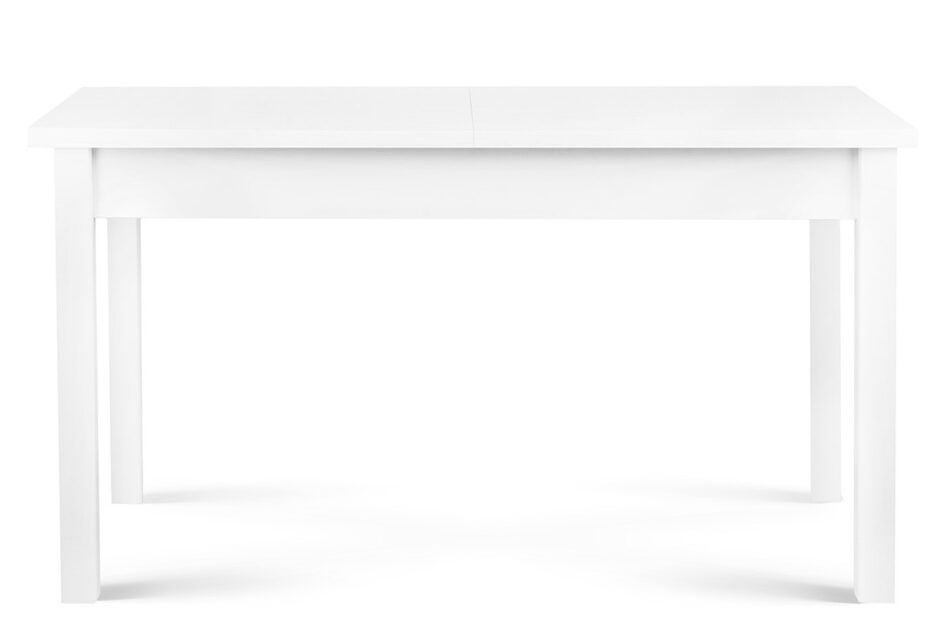 CENARE Rozkládací jednoduchý stůl 140 x 80 cm bílý bílý - obrázek 0