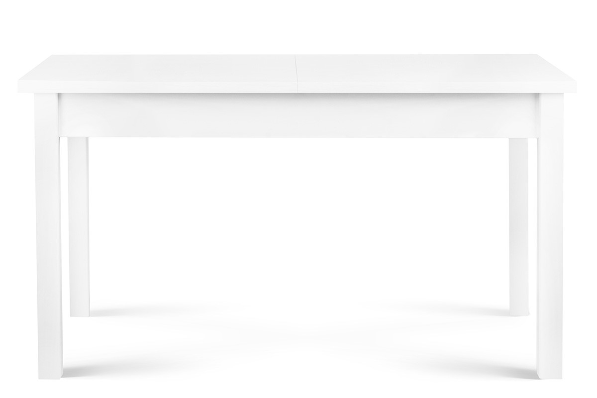 Rozkládací jednoduchý stůl 140 x 80 cm bílý