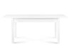 CENARE Rozkládací jednoduchý stůl 140 x 80 cm bílý bílý - obrázek 4