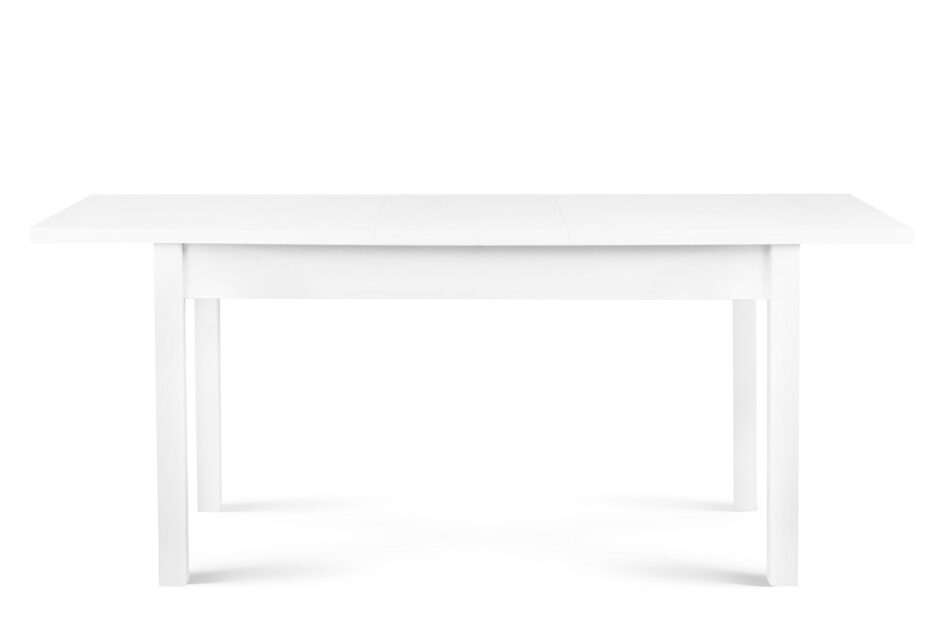 CENARE Rozkládací jednoduchý stůl 140 x 80 cm bílý bílý - obrázek 3