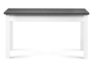 CENARE, https://konsimo.cz/kolekce/cenare/ Rozkládací jednoduchý stůl 140 x 80 cm bílá / šedá bílá/šedá - obrázek