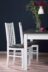 CENARE Rozkládací jednoduchý stůl 140 x 80 cm bílá / šedá bílá/šedá - obrázek 7