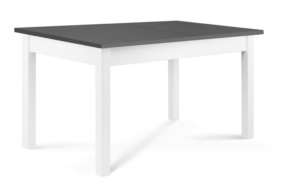 CENARE Rozkládací jednoduchý stůl 160 x 80 cm bílá / šedá bílá/šedá - obrázek 2