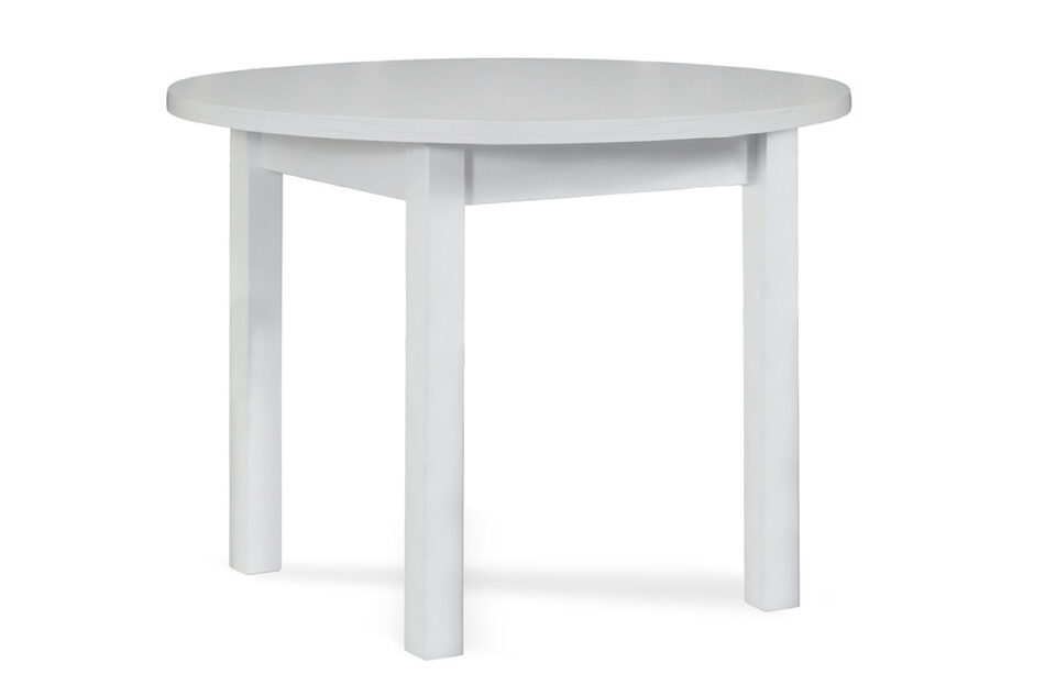 MENZO Kulatý stůl 100 cm bílý bílý - obrázek 0