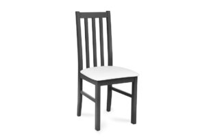QUATUS, https://konsimo.cz/kolekce/quatus/ Židle z bukového dřeva do jídelny šedá šedá/bílá - obrázek