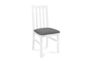 QUATUS, https://konsimo.cz/kolekce/quatus/ Bílá jídelní židle bílá/tmavě šedá - obrázek