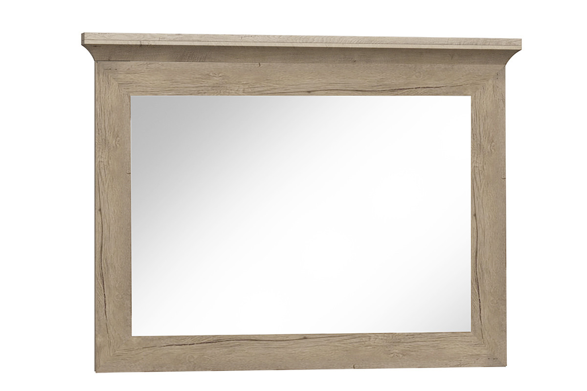 Zrcadlo v rámu v klasickém stylu šedý dub