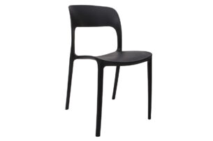 MALTE, https://konsimo.cz/kolekce/malte/ Moderní plastová židle černá Černá - obrázek