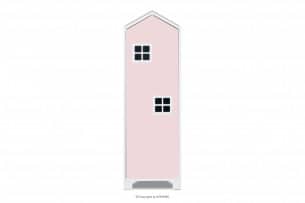 MIRUM, https://konsimo.cz/kolekce/mirum/ Růžová šatní skříň domeček pro holčičku bílá/růžová - obrázek