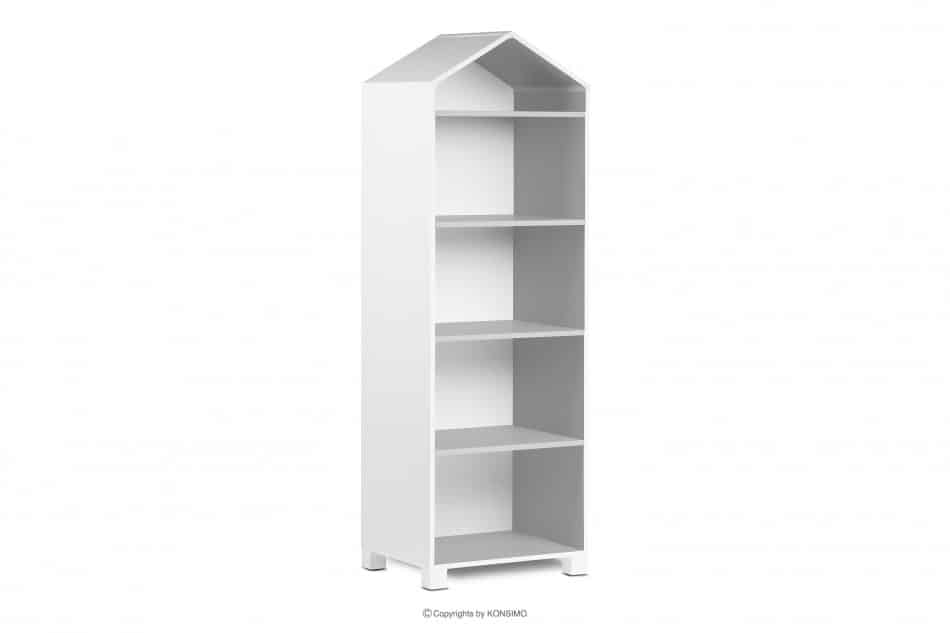 MIRUM Knihovna domeček pro kluka, šedá bílá/šedá - obrázek 2