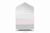 MIRUM Růžová komoda domeček pro holčičku bílá/růžová/šedá - obrázek 1