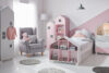 MIRUM Knihovna domeček se šuplíkem pro holčičku, růžová bílá/růžová - obrázek 5