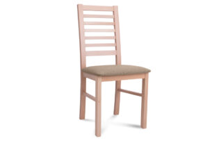 CLEMATI, https://konsimo.cz/kolekce/clemati/ Židle z bukového dřeva čalouněná s béžovm sedákem buk/béžová - obrázek
