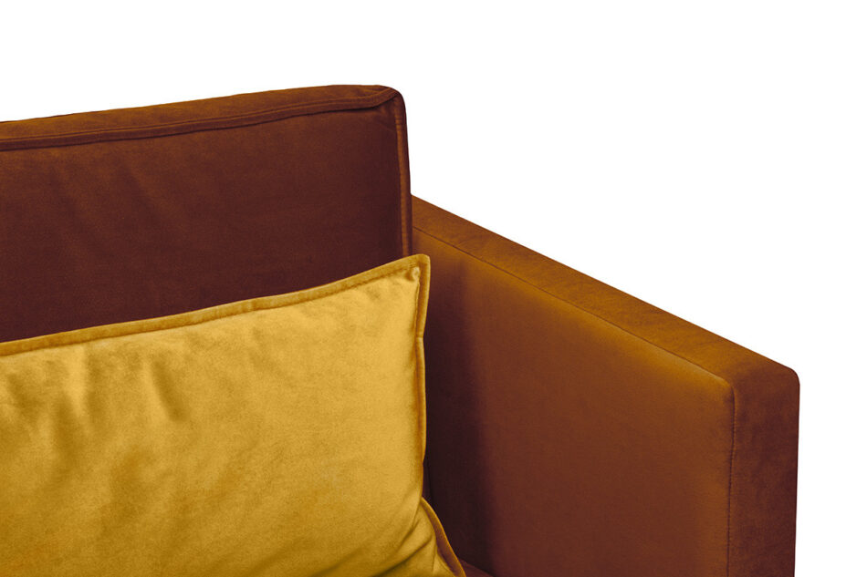 GANZO Trojmístná pohovka do obývacího pokoje s polštáři oranžová oranžová/žlutá - obrázek 4