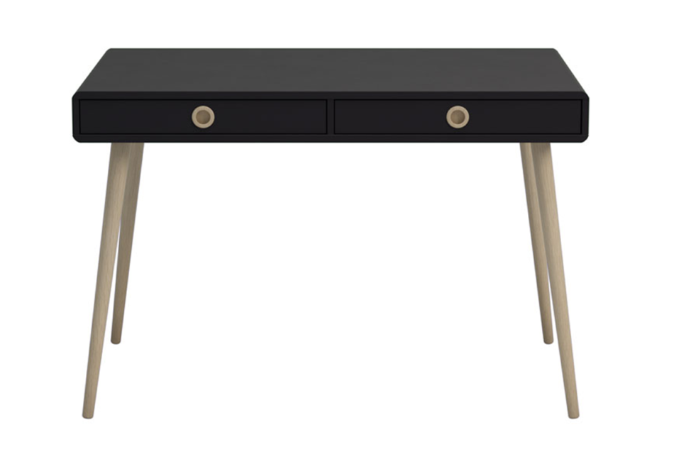 SOFTLINE Skandynawskie biurko na nóżkach czarne czarny/dąb - obrázek 0