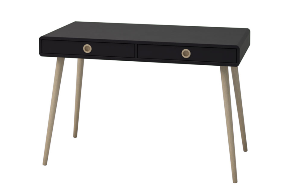 SOFTLINE Skandynawskie biurko na nóżkach czarne czarny/dąb - obrázek 2
