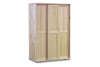 LISSO Posuvná borovicová šatní skříň 120 cm přírodní borovice - obrázek 1