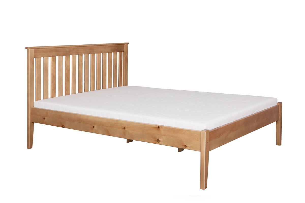 Dřevěný rám postele 140 x 200 dub