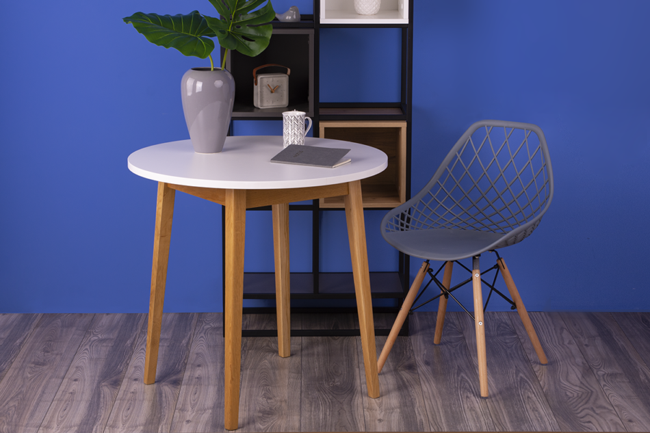 FAGIS Designová židle z umělé hmoty šedá šedá - obrázek 1