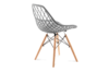 FAGIS Designová židle z umělé hmoty šedá šedá - obrázek 5