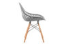 FAGIS Designová židle z umělé hmoty šedá šedá - obrázek 4