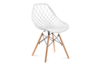 FAGIS Designová židle z umělé hmoty bílá bílý - obrázek 1