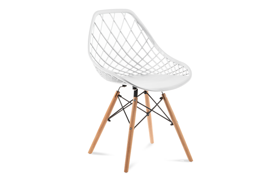 FAGIS Designová židle z umělé hmoty bílá bílý - obrázek 0