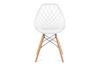 FAGIS Designová židle z umělé hmoty bílá bílý - obrázek 2