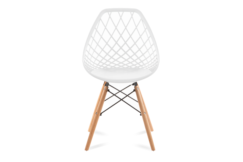 FAGIS Designová židle z umělé hmoty bílá bílý - obrázek 1