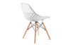 FAGIS Designová židle z umělé hmoty bílá bílý - obrázek 4