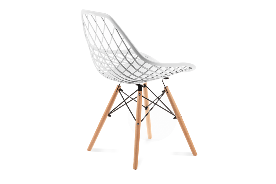 FAGIS Designová židle z umělé hmoty bílá bílý - obrázek 3