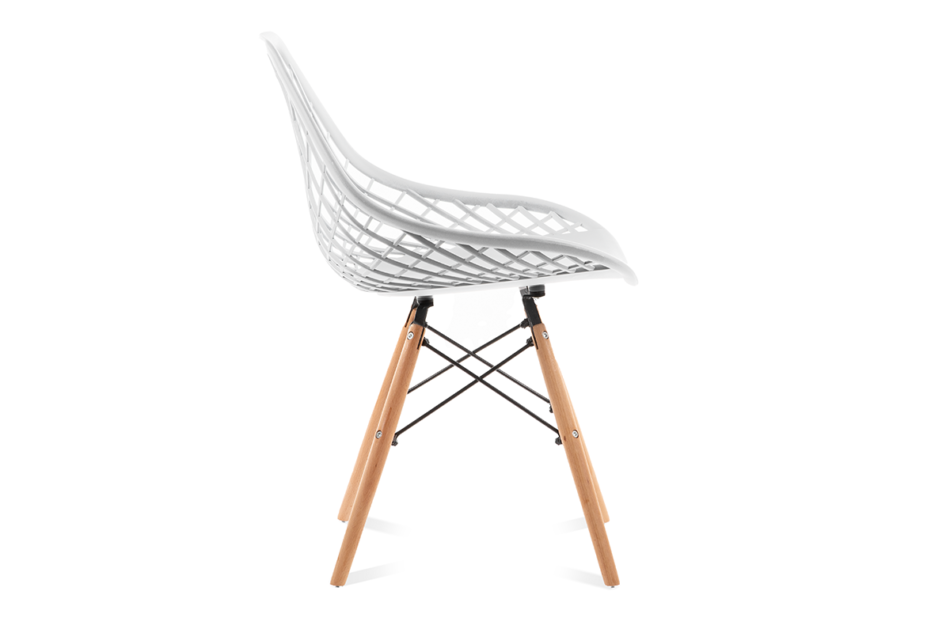 FAGIS Designová židle z umělé hmoty bílá bílý - obrázek 2