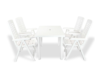 CYMINO Set zahradního nábytku bílý - obrázek 1