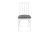 QUATUS, CENARE Sada 4 židlí + stůl bílá/tmavě šedá| bílá/šedá - obrázek 7