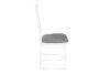 QUATUS, CENARE Sada 4 židlí + stůl bílá/tmavě šedá| bílá/šedá - obrázek 8