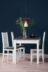 QUATUS, CENARE Sada 4 židlí + stůl bílá/tmavě šedá| bílá/šedá - obrázek 10
