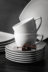 CARLINA Hranatá kávová souprava pro 6 osob 18 dílů bílá bílý - obrázek 7
