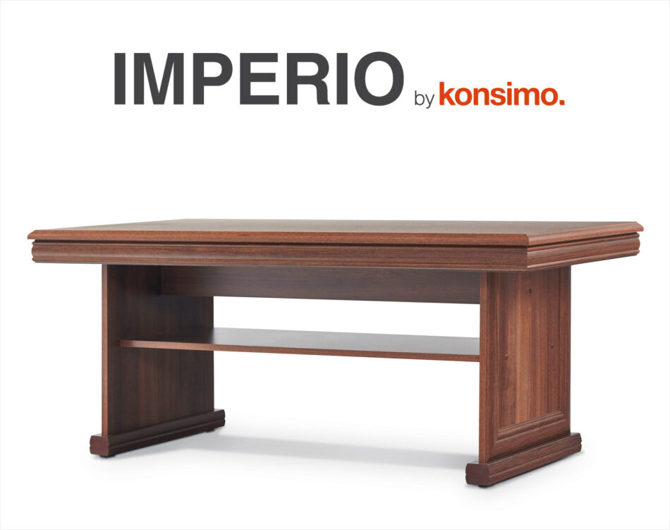 IMPERIO Obdélníkový konferenční stolek s policí matice - obrázek 2