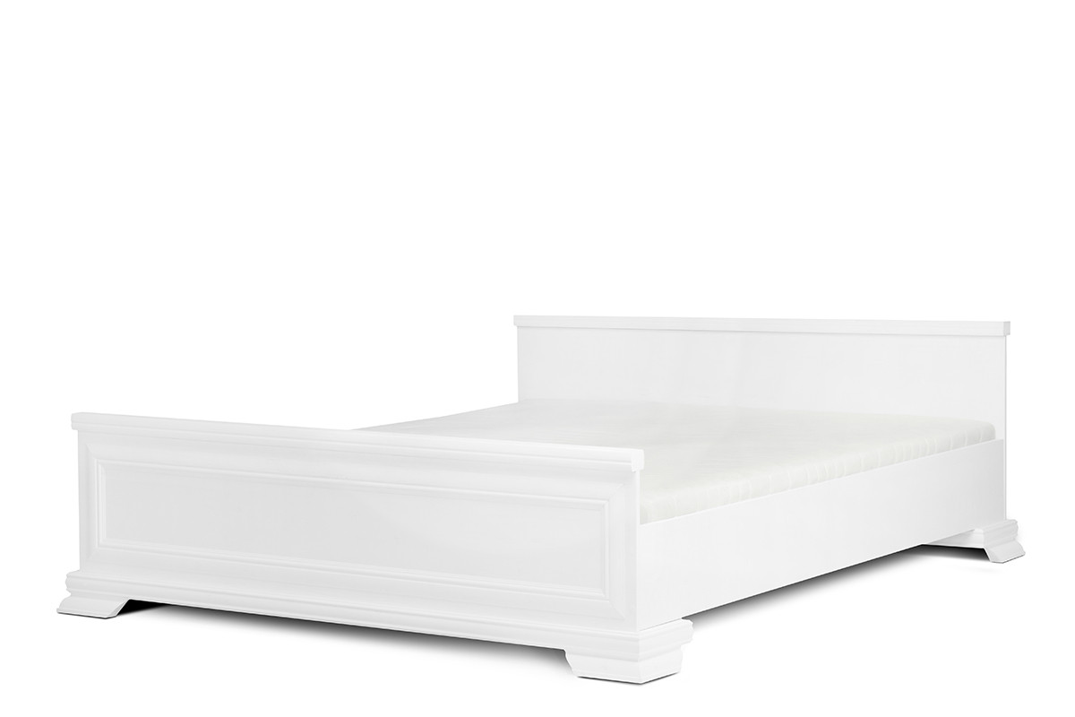 Bílá postel do ložnice 160x200